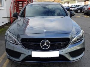 C-Class W205 2015-2018 Gt Style Black Grille With Camera Hole