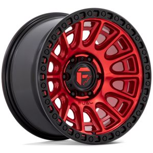 Fuel Cycle 17x8.5 5x120 Candy Red Black Ring