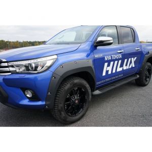 Egr Fender Flares - Bolt Style - Full Set For Toyota Hilux 4Dr Ute Dual Cab Wide Body 10/15 To 07/18