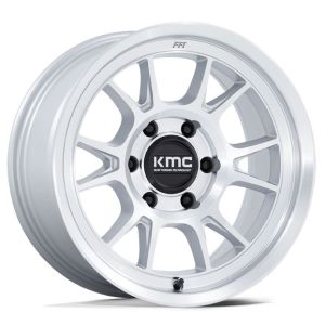 Kmc Range Km729 17x8.5 5x150 Gloss Silver Machined Face