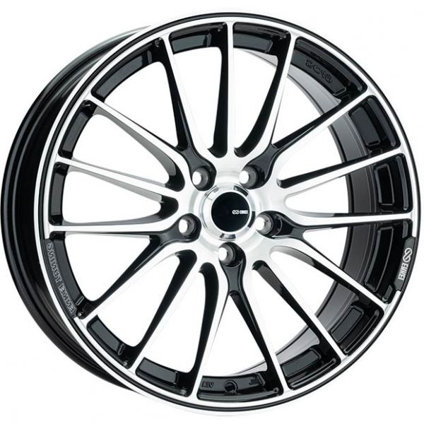 ENKEI SC49 17X7.5 5X100 GLOSS BLACK MACHINED FACE Rims | Rims