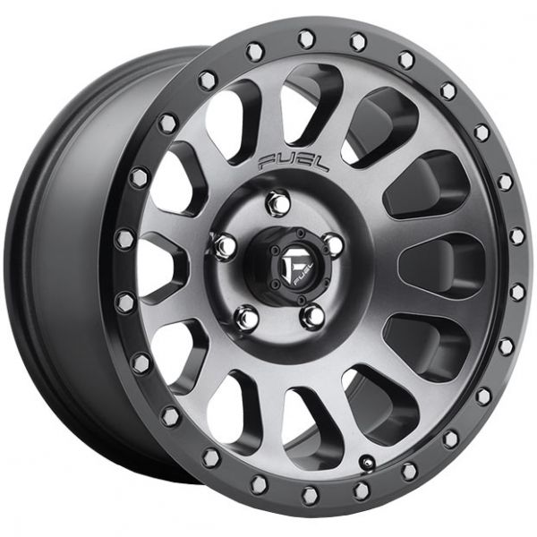 FUEL VECTOR 18X9 6X139.7 MATTE GUNMETAL BLACK LIP | Autocraze 1800 099 634