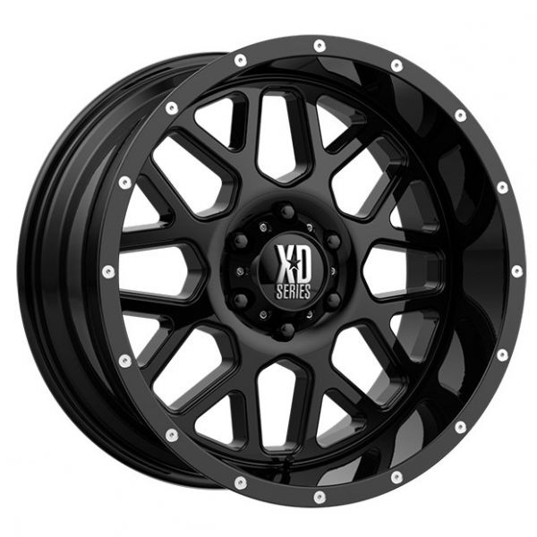 KMC GRENADE XD820 18X9 8X165.1 GLOSS BLACK Rims | KMC GRENADE XD820 ...