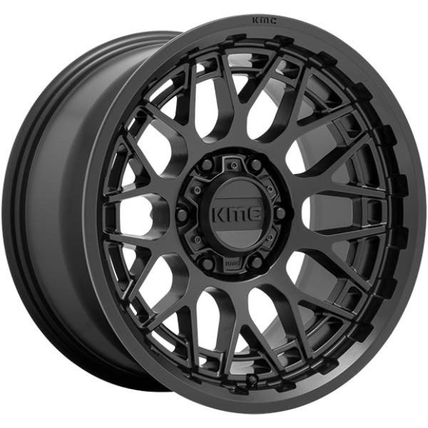 KMC TECHNIC KM722 20X9 8X165.1 SATIN BLACK | Autocraze 1800 099 634