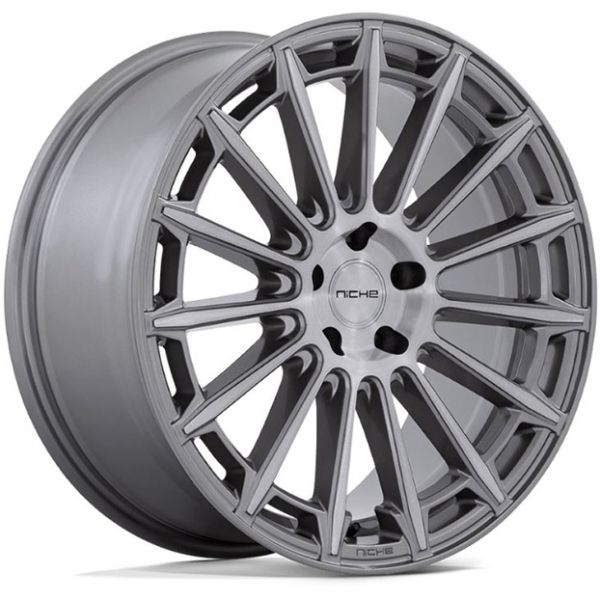 Niche Amalfi 20x9 5x114.3 Platinum Wheel & Tyre Package | AutoCraze