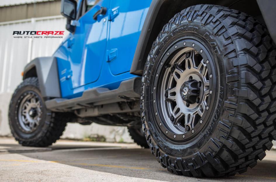 JEEP WRANGLER HOSTAGE III MATTE ANTHRACITE WITH BLACK RING