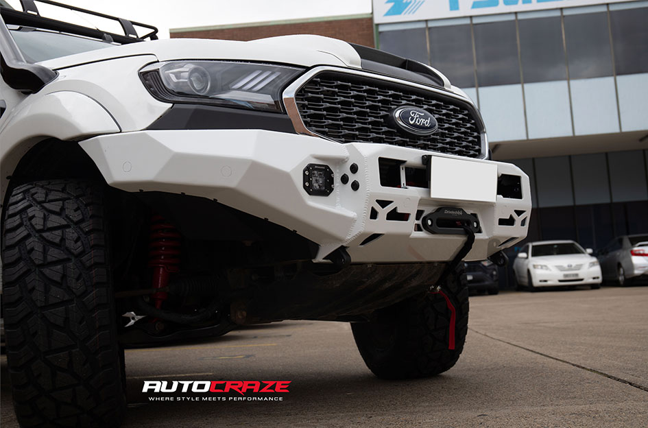 FORD RANGER BLACK RHINO MADNESS DARK TINT MACHINED FACE W/ MATTE BLACK LIP