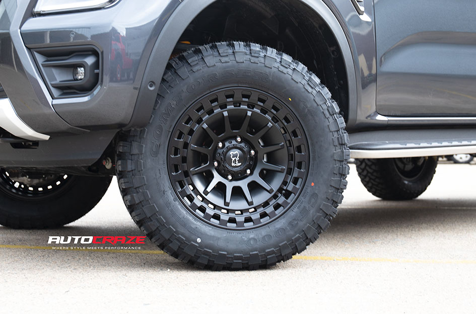 FORD RANGER NEXT GEN BLACK RHINO BARRAGE MATTE BLACK