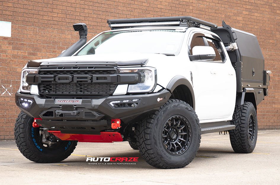 FORD RANGER NEXT GEN KMC CARNAGE SATIN BLACK W/ GRAY TINT