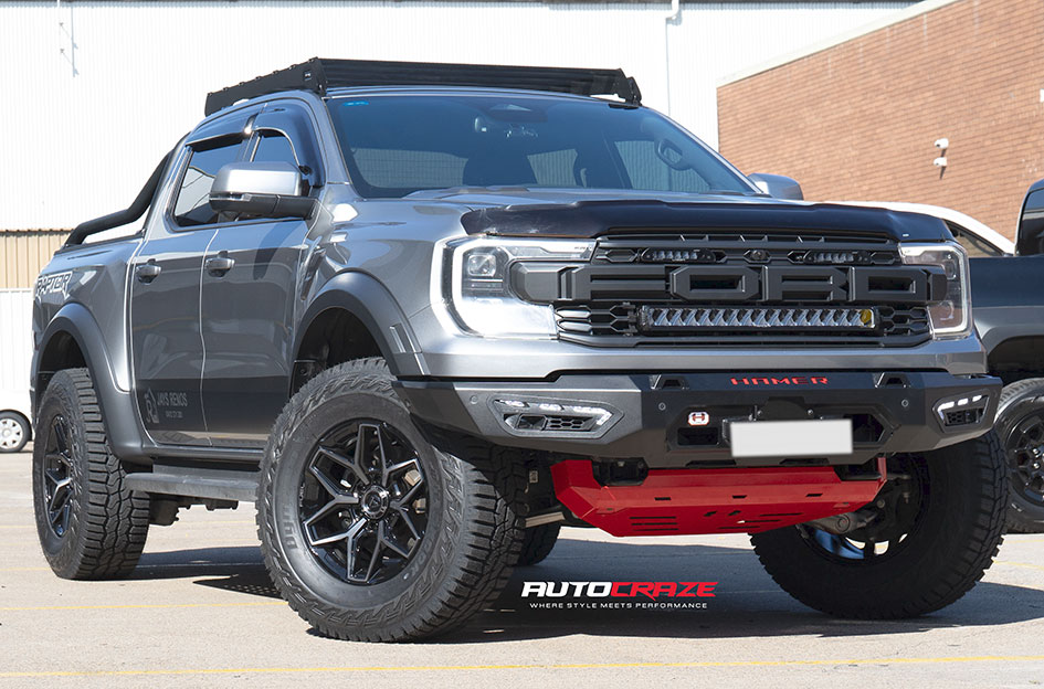 FORD RANGER RAPTOR NEXT GEN FUEL FLUX GLOSS BLACK GREY TINT