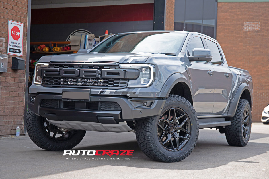 Grey Ford Ranger Raptor Next Gen Fuel D854 Wheels