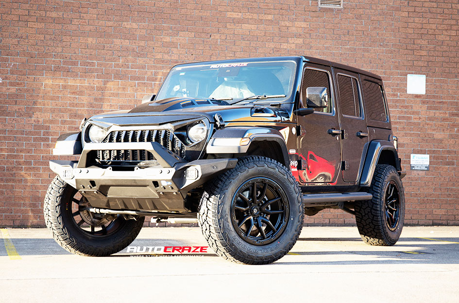 JEEP WRANGLER FUEL REBEL 5 MATTE BLACK