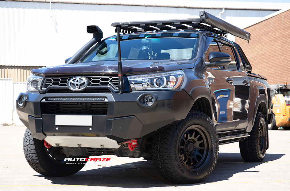 TOYOTA HILUX RUGGED X BLACK RHINO RAPID MATTE BLACK