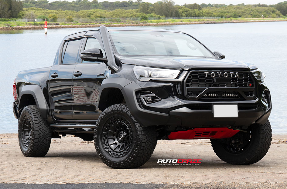 TOYOTA HILUX GR BLACK RHINO BARRAGE MATTE BLACK