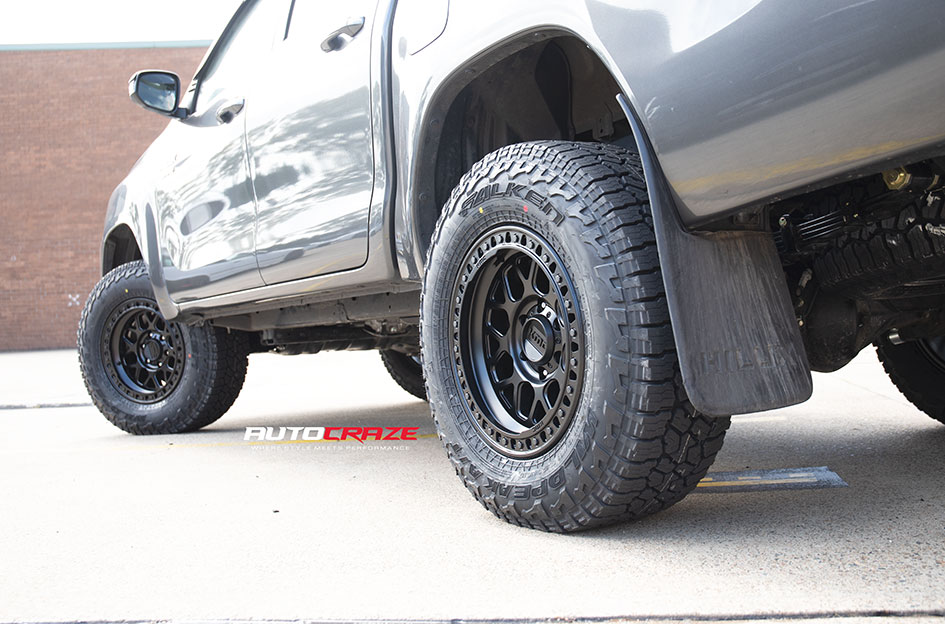 TOYOTA HILUX KMC GRS SATIN BLACK