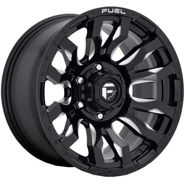 FUEL BLITZ 17x9 6x135 GLOSS BLACK MILLED | Autocraze 1800 099 634