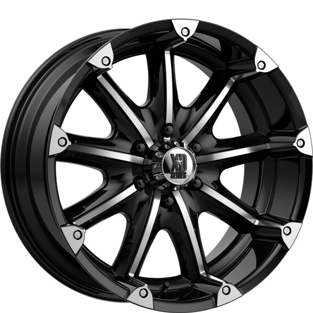 KMC BADLANDS XD 20X9 8X170 GLOSS BLACK MACHINED FACE | Autocraze 1800 ...