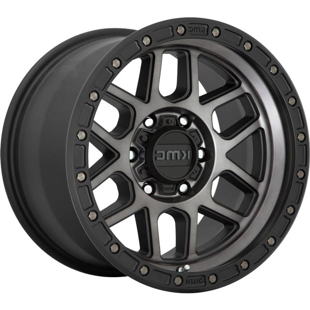 KMC MESA KM544 18X9 6X139.7 SATIN BLACK GREY TINT Rims | KMC MESA KM544 ...