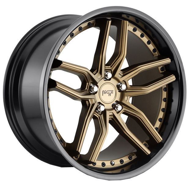 NICHE METHOS 19x8.5 5x114.3 MATTE BRONZE BLACK BEAD RING WHEEL & TYRE ...