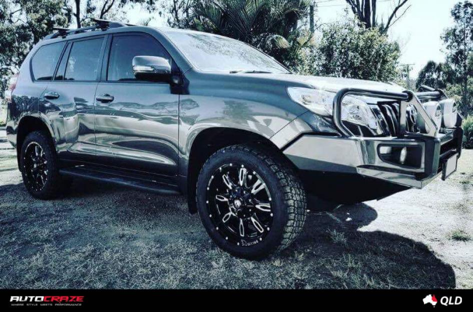 TOYOTA PRADO SCYTHE GLOSS BLACK MILLED ACCENTS 1502426150 | Car gallery ...