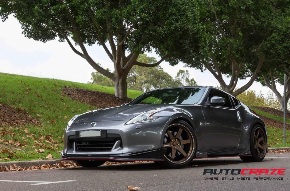 NISSAN 370Z TE37 ULTRA BRONZE | Car gallery|- Auto Craze