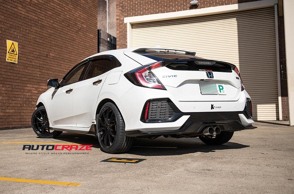 HONDA CIVIC 5 STUD VENOM MATTE BLACK 1546828697 | Car gallery|- Auto Craze