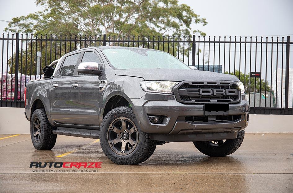 FORD RANGER BEAST BLACK MACHINED WITH DARK TINT 1556939210 | Car ...