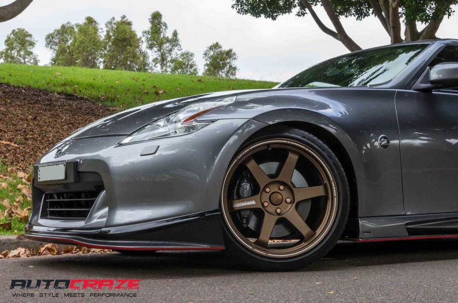 NISSAN 370Z TE37 ULTRA BRONZE | Car gallery|- Auto Craze