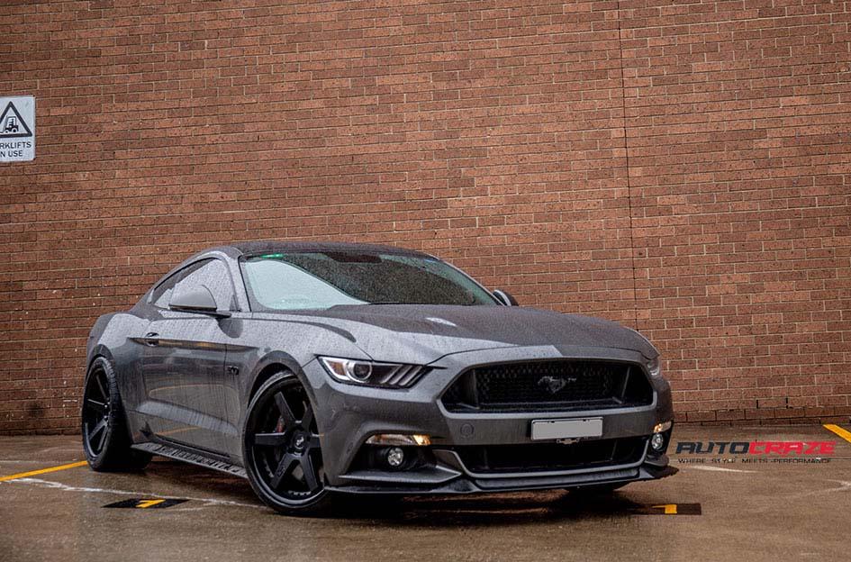 FORD MUSTANG ALTAIR MATTE BLACK WITH GLOSS BLACK LIP 1530512770 | Car ...