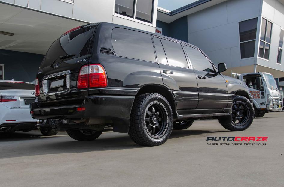 LEXUS LX 470 TROPHY MATTE BLACK WITH ANTHRACITE RING | Car gallery ...